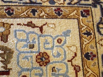 PERSIAN CARPET NAIEN WITH WOOL AND SILK