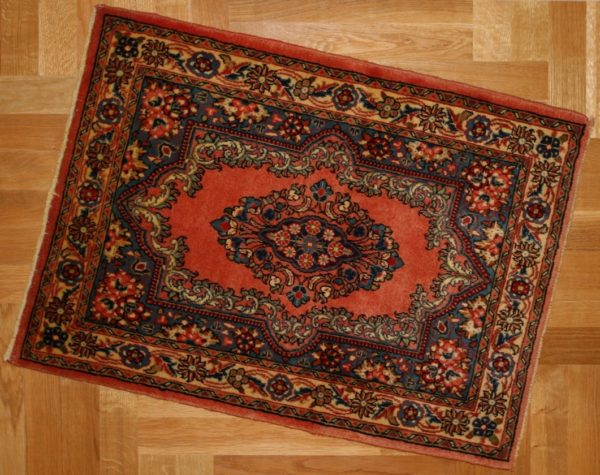 PERSIAN CARPET SARUGH HIGH QUALITY NATURAL COLOR AND WOOL 95X68 CM