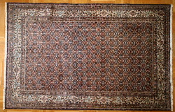 PERSIAN CARPET MOUD HIGH QUALITY MADE WOOL AND SILK 303X198 CM