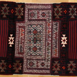 PERSIAN KILIM, EMBROIDERED, WOOLEN, 208X102 CM