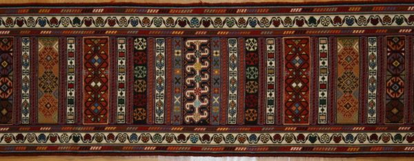 PERSIAN KILIM, EMBROIDERED, WOOL, 145X33 CM
