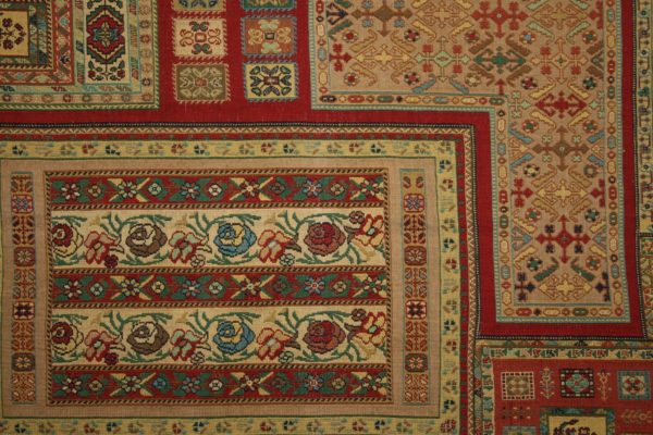 PERSIAN KILIM, EMBROIDERED, WOOLEN, 155X102 CM